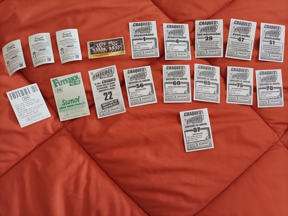 Lote com mais de 500 cromos Vitoria Sport Clube (Guimarães) Panini