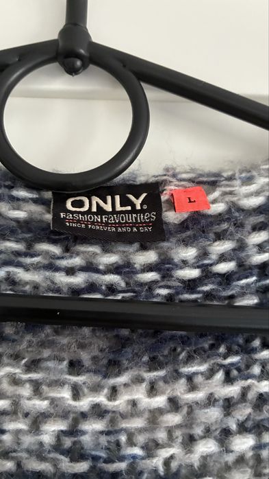 Only L/40 kardigan ala dziergany szary luzny oversize