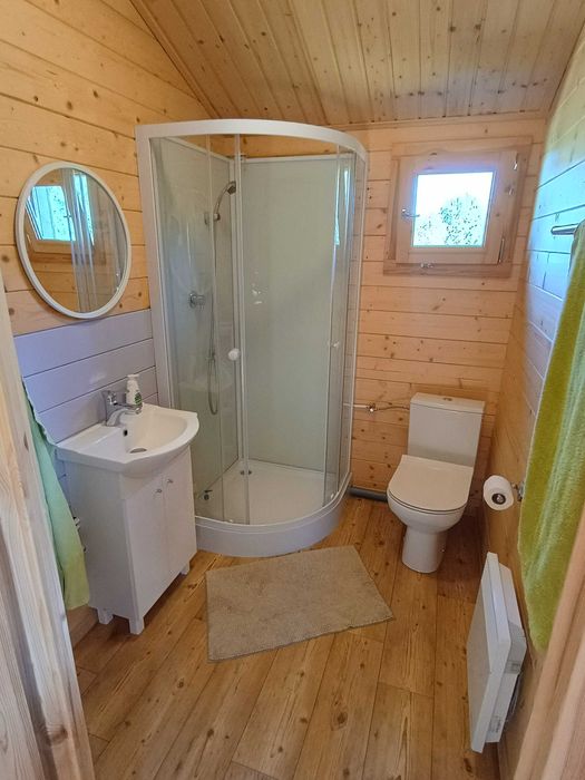 Działka Mazury z domkiem rekreacyjnym koło lasu i jeziora