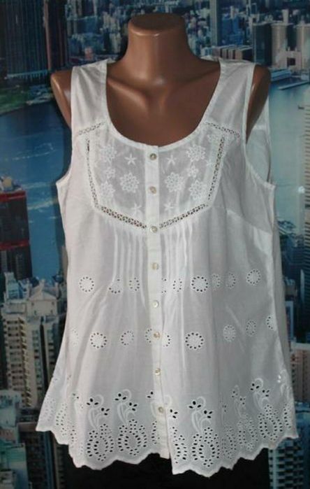 Блуза коттон решилье