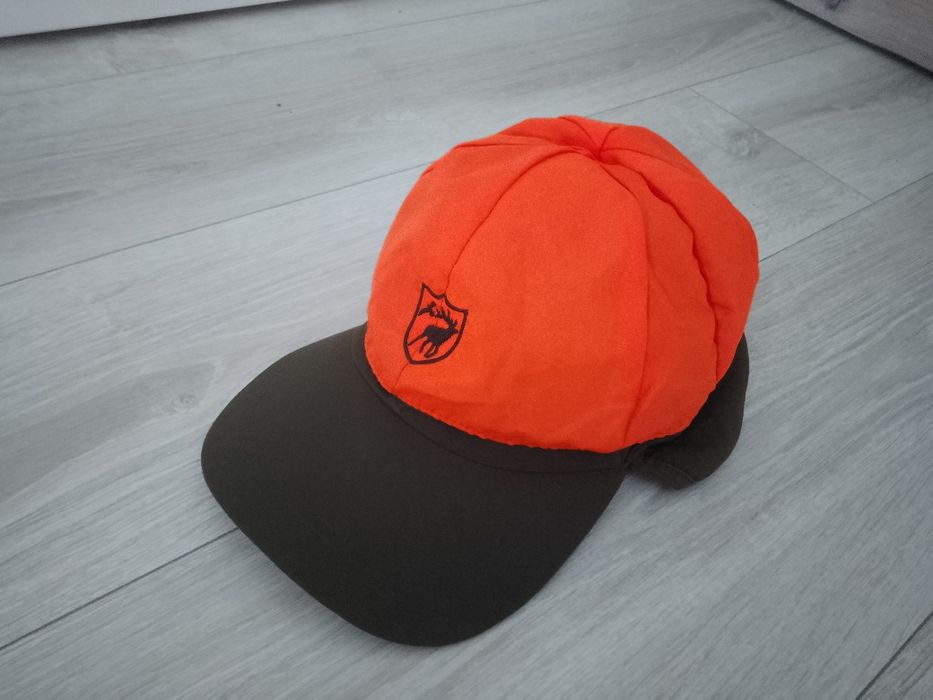 Biltema Hunter Winter Cap czapka myśliwska polarowa jesienna zimowa do lasu na polowanie ostrzegawcza