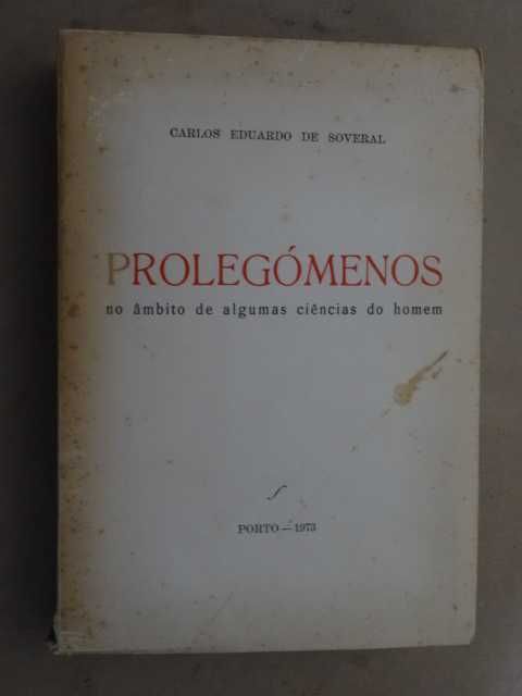 Prolegómenos de Carlos Eduardo de Soveral