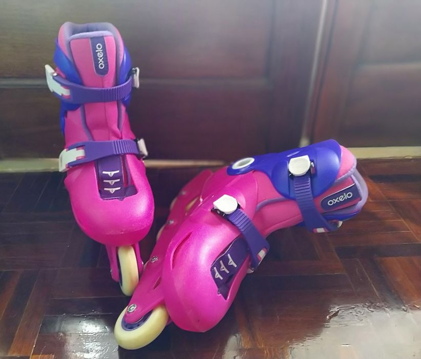 Patins em linha, menina
