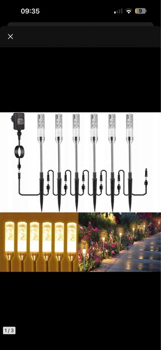 Lampki ogrodowe led B-right 12v ( 6 sztuk)