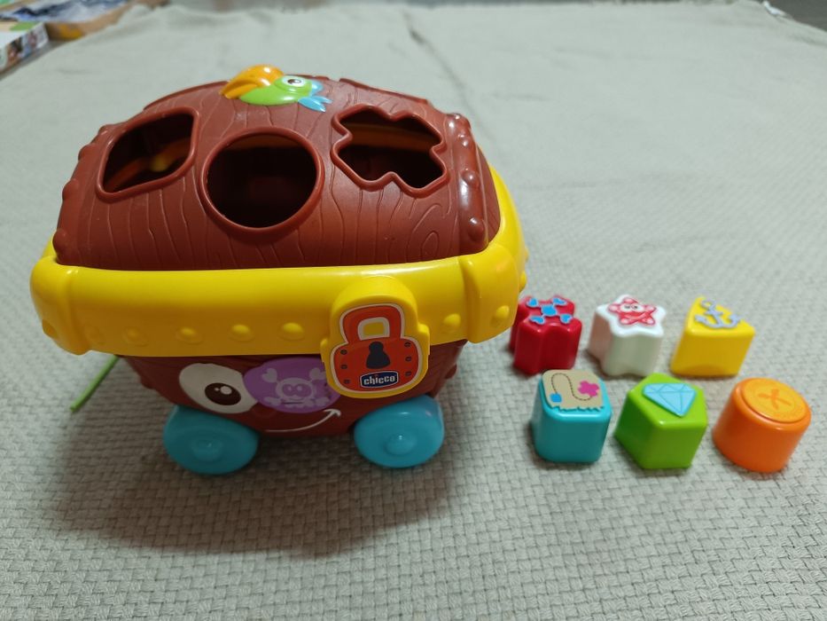 3 Conjuntos de Blocos Infantis de Formas e Cores Diferentes