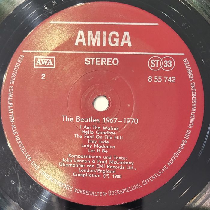 The Beatles - 1967 / 1970 LP 1980 Amiga  VG+