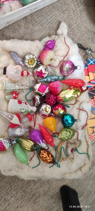 Ялинкові іграшки вінтажні СРСР