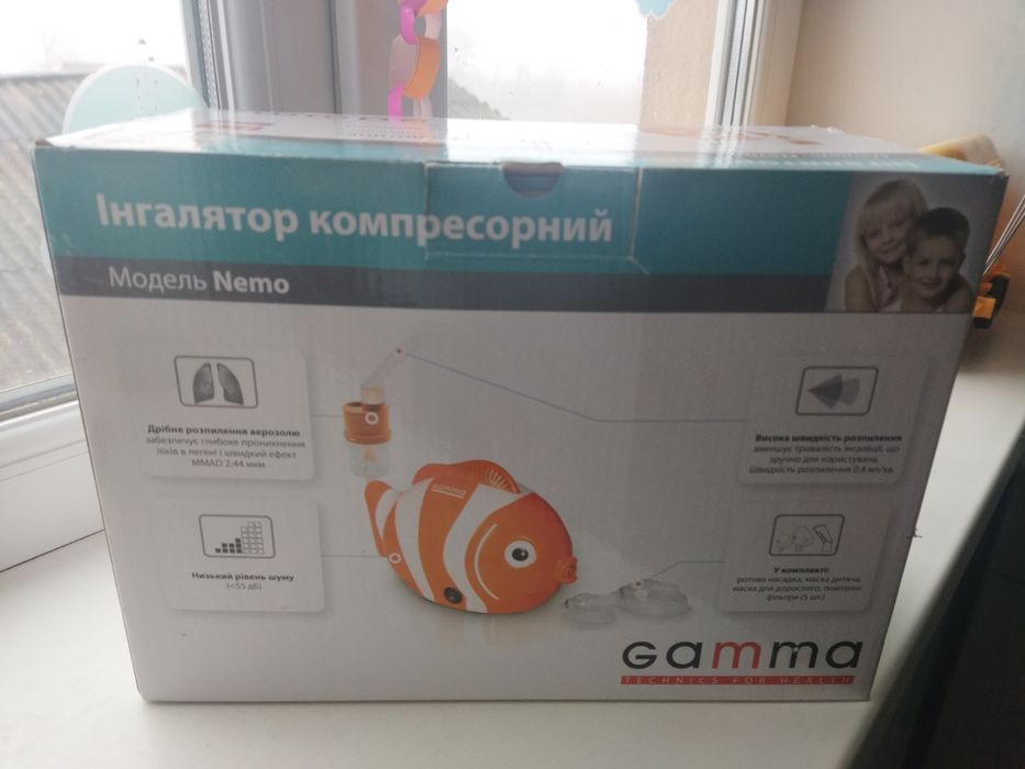 Продам інгалятор компресорний gamma nemo