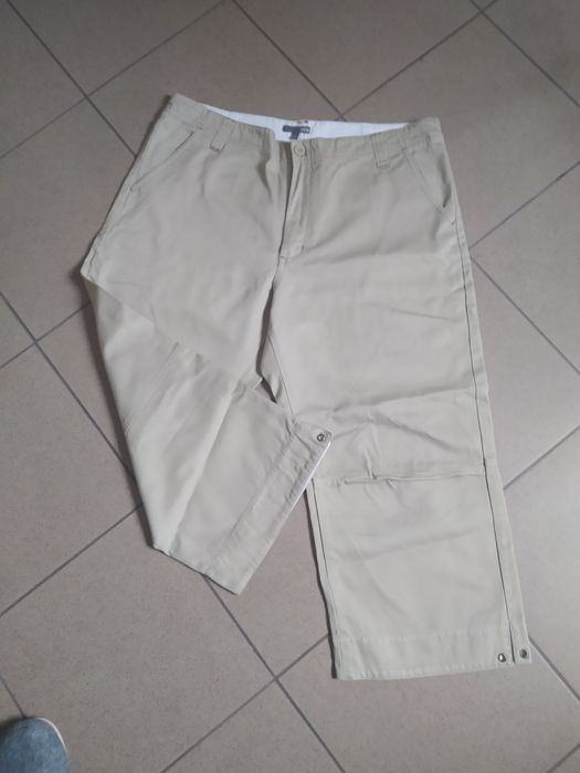 Spodnie rybaczki jasne letnie H&M rozmiar 52