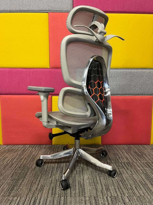 NOWY Fotel biurowy obrotowy ergonomiczny Ergoup Alien szary okazja!