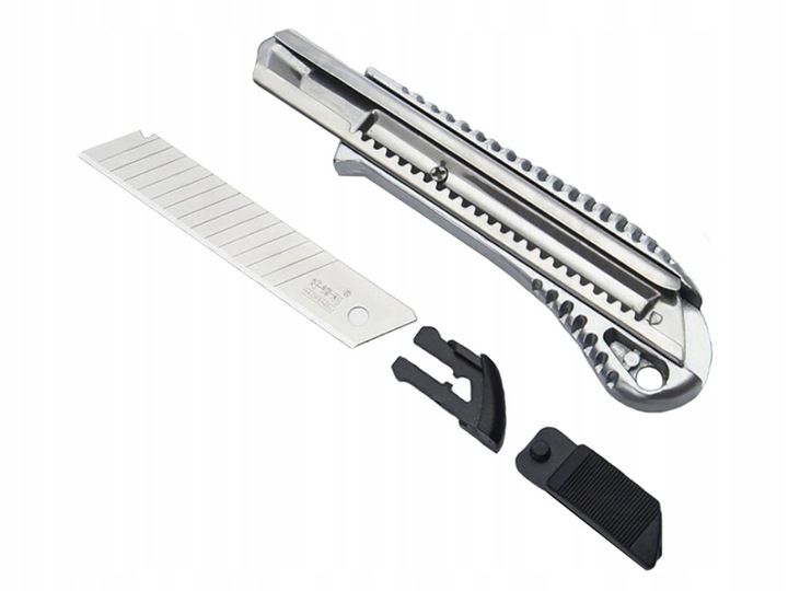6x Nóż Do Tapet Metalowy Nożyk 18mm + 60 Ostrzy