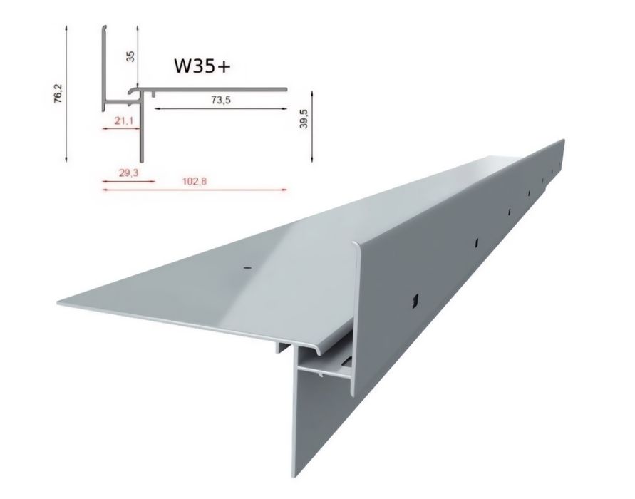 Profile aluminiowe,okapowe ,balkony ,tarasy w35