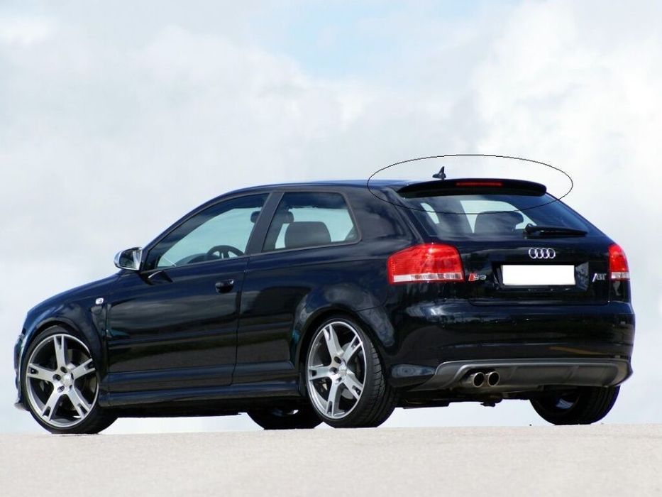 Aileron/ Spoiler Traseiro Para Audi A3 8P S-Line 3 Portas
