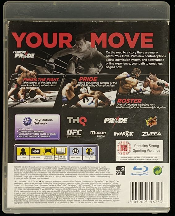 UFC 3 Undisputed na PS3 Gra po angielsku 100% sprawna Sporty Walki MMA