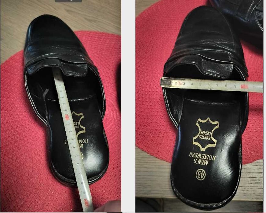 Капці чоловічі шкіряні, щльопанці, сабо