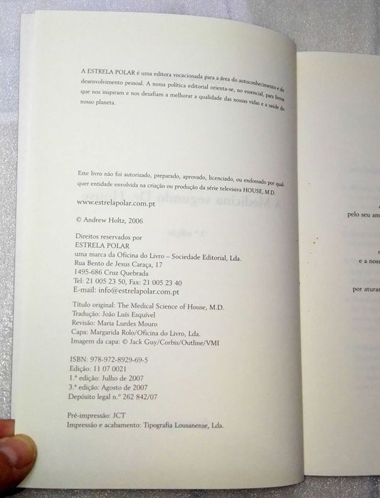 Livro A Medicina Segundo o Dr. House