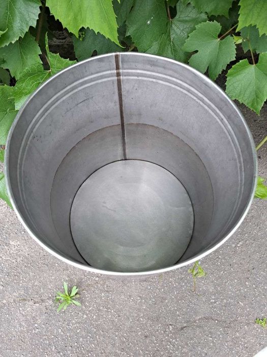 Каструля/Бак із нержавіючої сталі, 100 л, з кришкою.