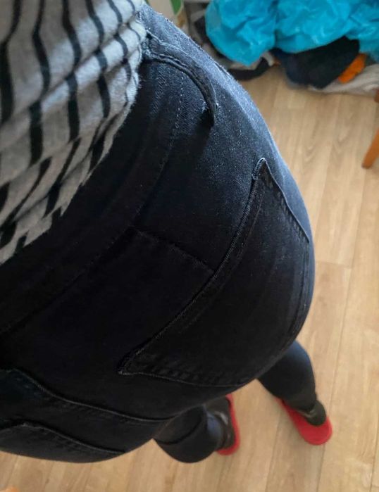 Spodnie czarne shein rozmiar 34 stan bardzo dobry 10% rabatu