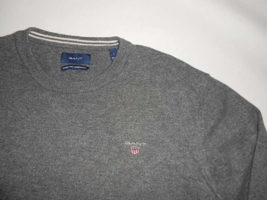 Sweter Gant (L) 100% Lambswool Wełna