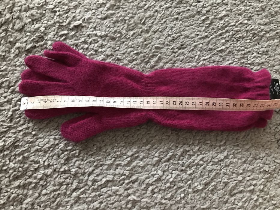 Рукавички HM /шерсть ангора, довгі