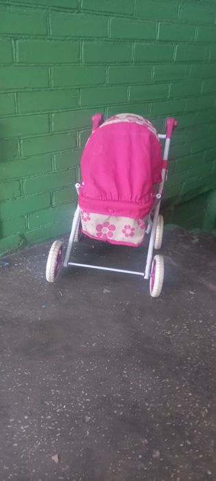 Каляска  для  куклы.   Вишнёвое.