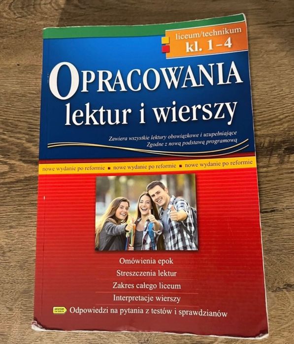 opracowania lektur i wierszy