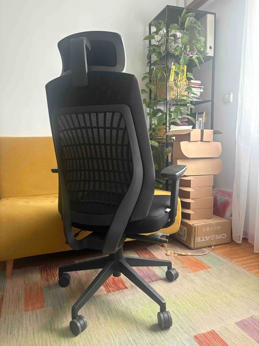 Cadeira de escritório Vinsetto ergonómica - Como nova - Apoios reguláveis