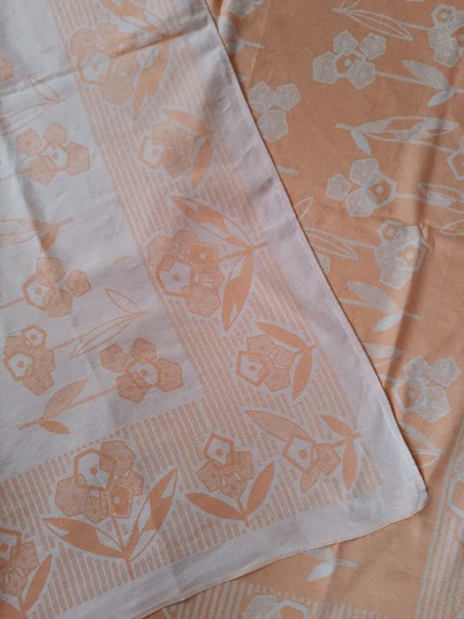 Скатерть льняная жаккардовая СССР