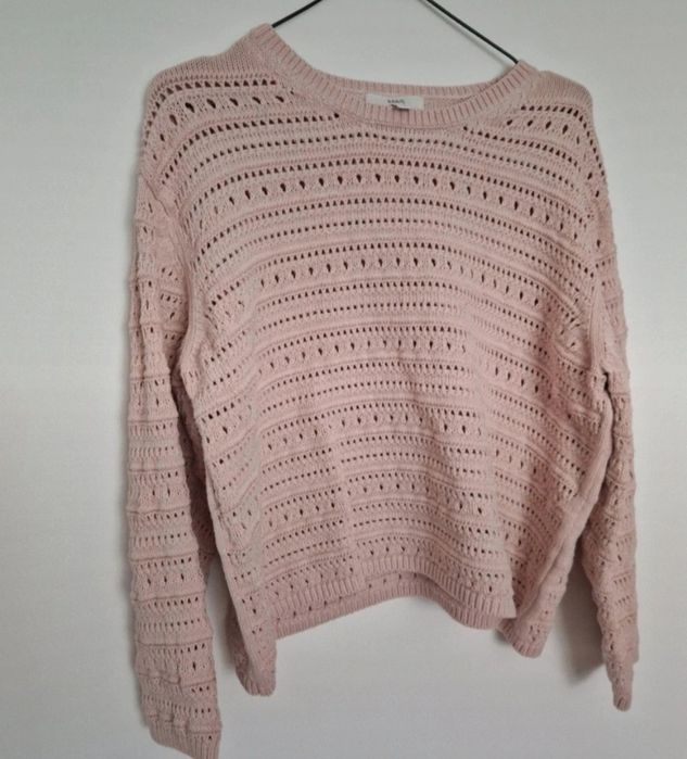 Mark&Spancer bawełniany sweter pudrowy róż