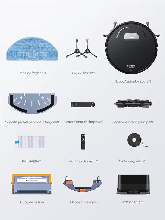 Robot vacuum cleaner Laresar 3 in 1