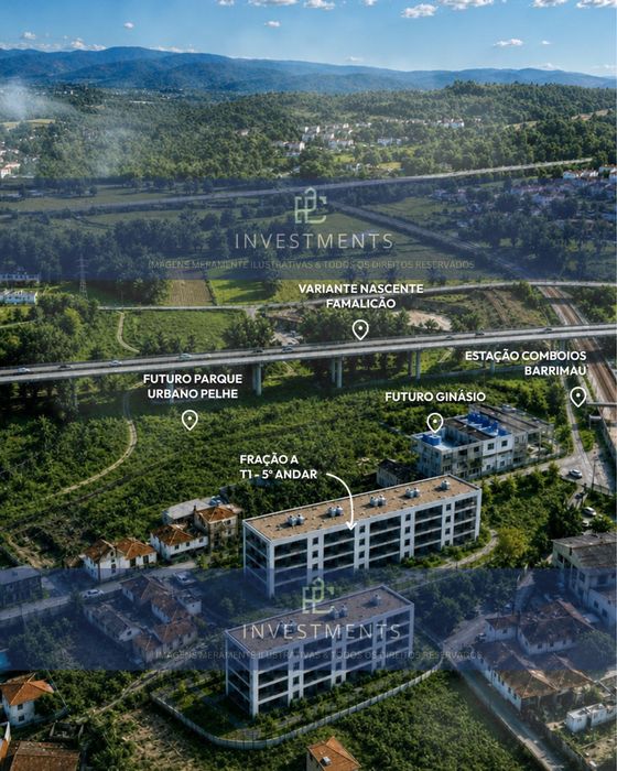 T1 Novo junto ao Novo Parque Urbano de Pelhe - Famalicão