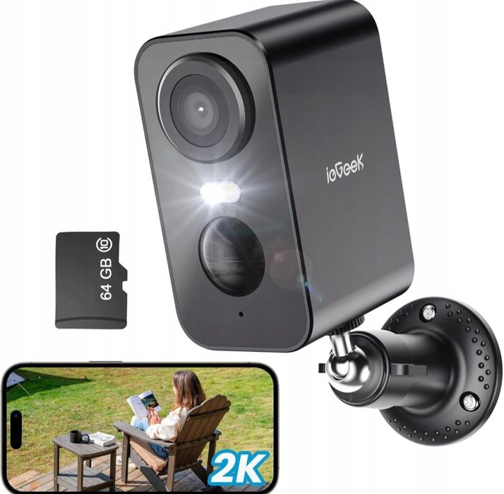 Kamera Zewnętrzna WiFi Kamery BATERIE 2K 3MPx 4x Zoom BEZPRZEWODOWA