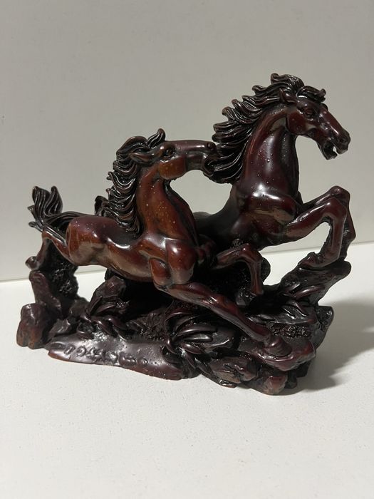 Estatueta par de cavalos