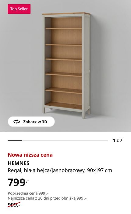 Regał HEMNES Ikea