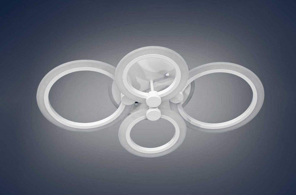 Led022/4 50Вт з підсвіткою люстра смарт лед світильник з пультом