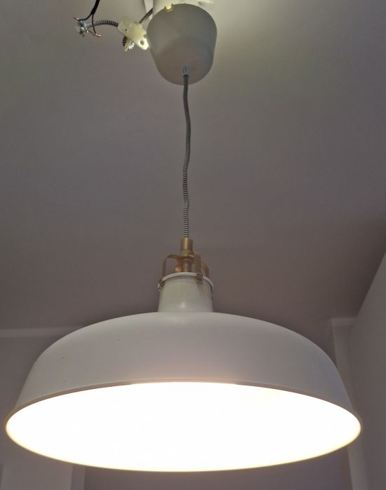 lampa wisząca, RANARP kremowy, 38 cm - IKEA
