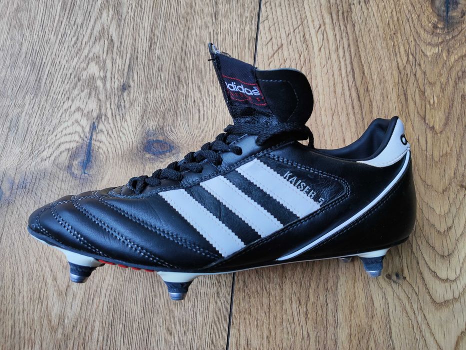 Korki Adidas Kaiser 5 CUP SG wkręty, czarne, skóra, roz 42