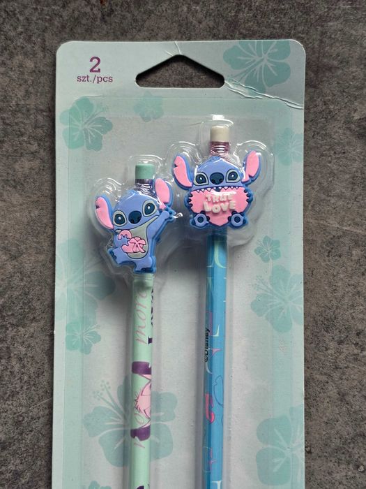 Nowe ołówki HB - komplet 2 sztuki Stitch