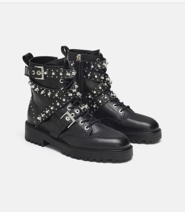 Шкіряні черевики Zara