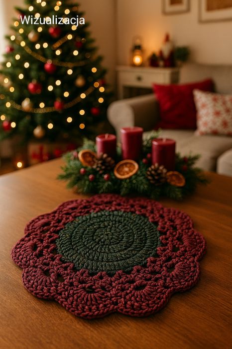 Serweta świateczna handmade