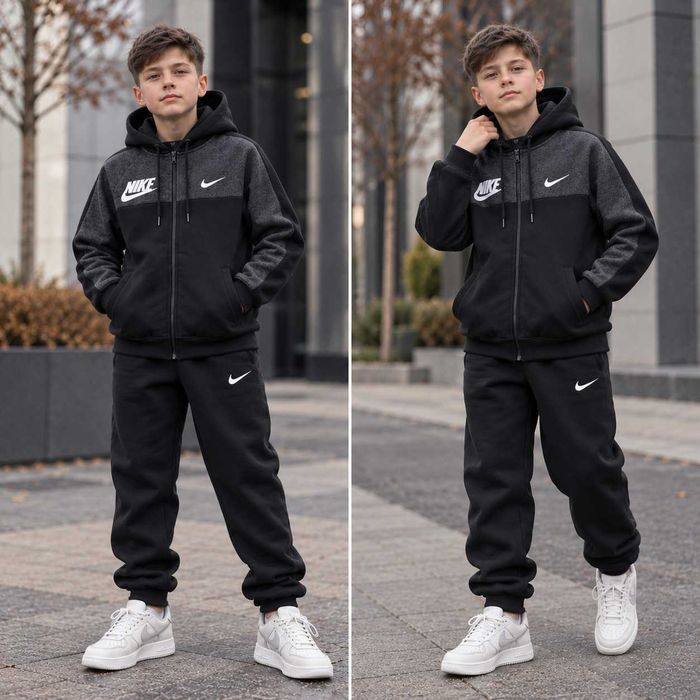 Теплий костюм на флісі для хлопчика Найк 140-164 Nike Туреччина Nike