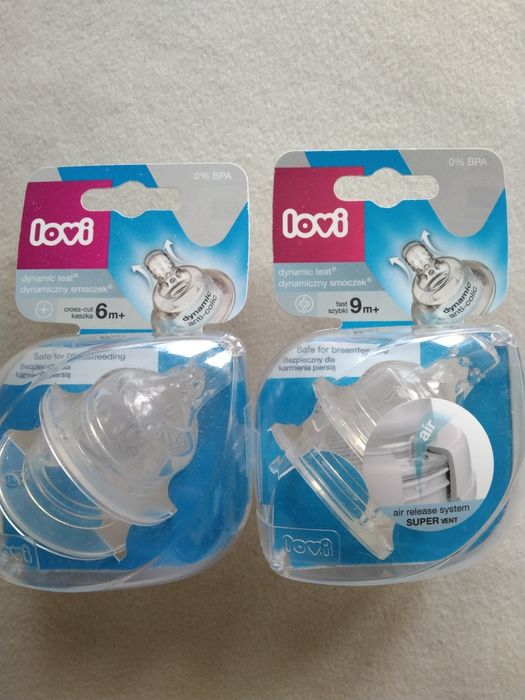Smoczek do butelki na butelkę Lovi szybki kaszka Y 6m 9m +