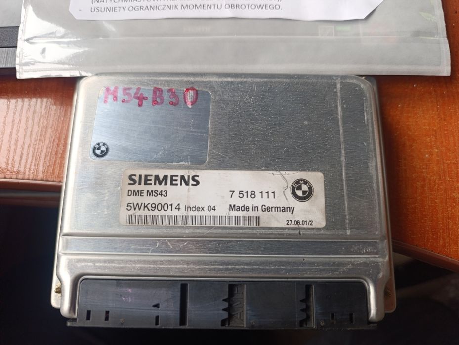 BMW E46 3.0i sterownik ms43, po modach