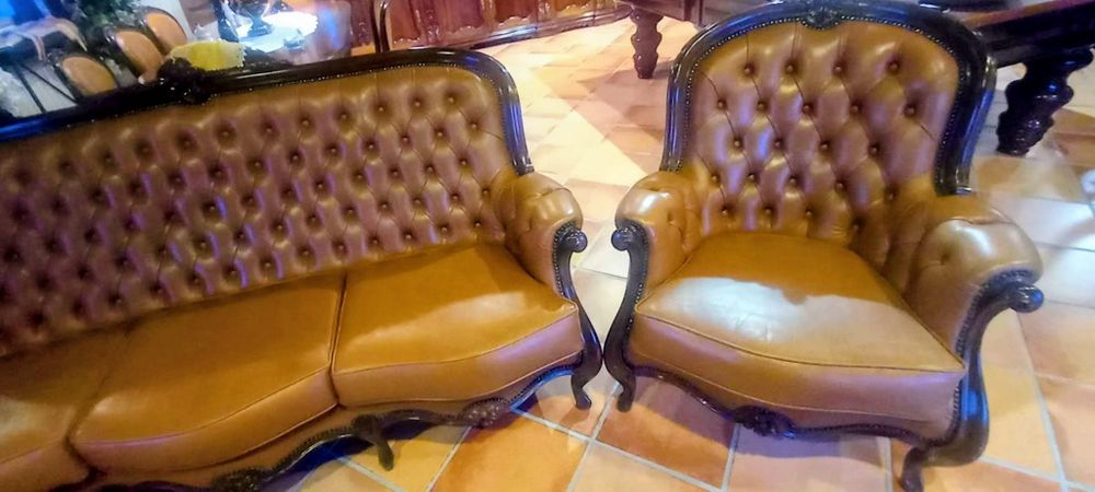 Sofas clássicos estilo Inglês Chesterfield