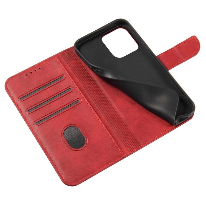 Magnet Case etui Samsung Galaxy S23 … portfel podstawka czerwone