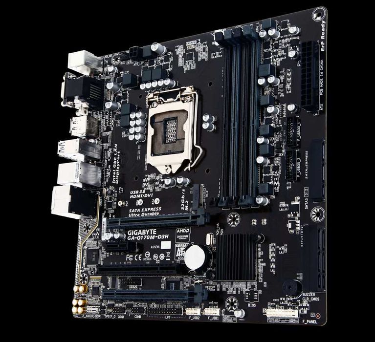 Материнська плата s1151 GIGABYTE GA-Q170M-D3H | 4*DDR4 | M.2 | Ref