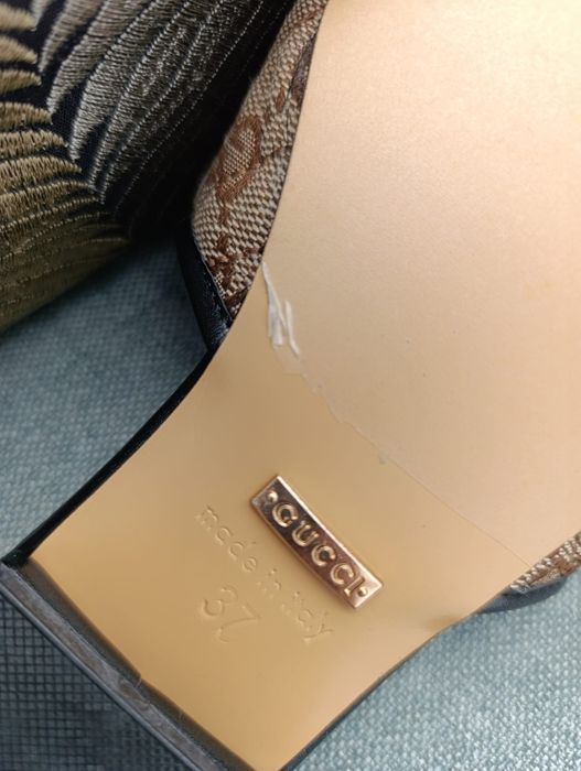 Gucci Supreme Matelassé Canvas Slide