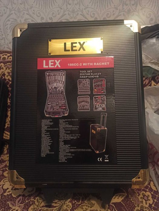 Набор инструментов LEX 186CC-2 WITH RACHET новый.