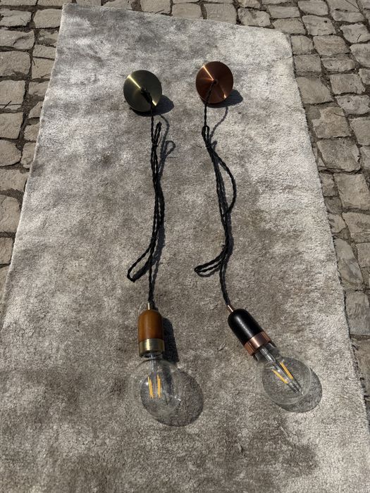 Candeeiros suspensos com lampada incluida