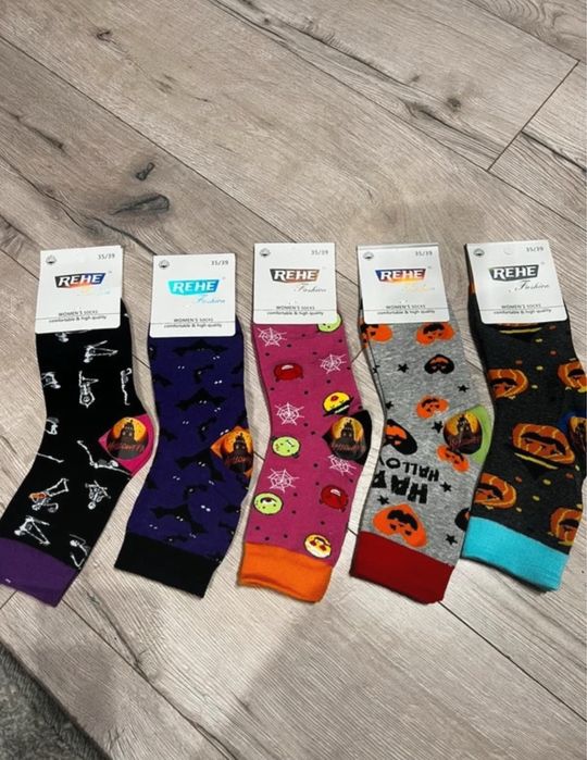 Skarpetki damskie na Halloween